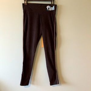 Pink Victoria Secret Black Yoga Leggings S